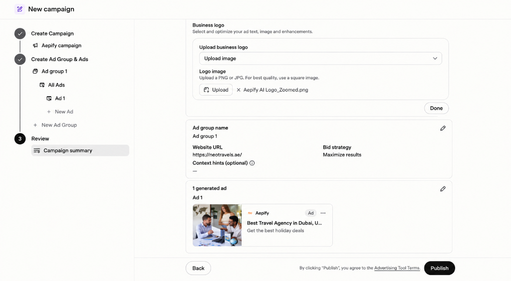 OpenAI ChatGPT Ads Manager Campaign Console